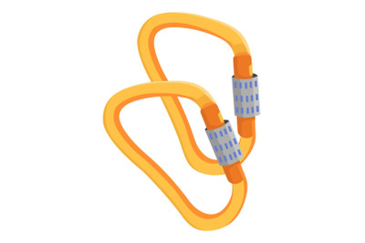 Mountain alpinism icon, flat style