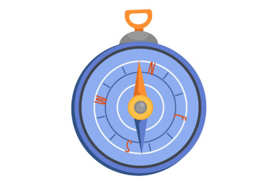 Compass icon, flat style