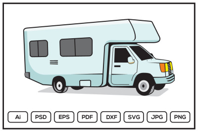 RV recreational vehicle design illustration