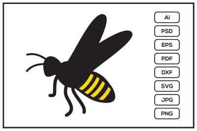 Bee design illustration
