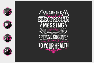 electrician quote design svg.