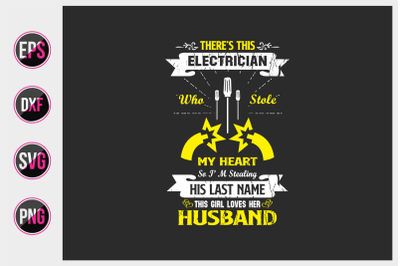 Electrician t shirts design vector.