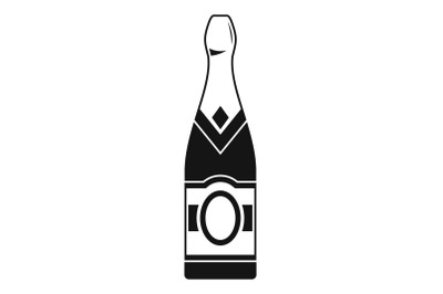 Sweet champagne icon, simple style