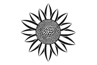 Sunflower seed icon, simple style