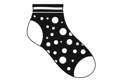 Small sock icon, simple style