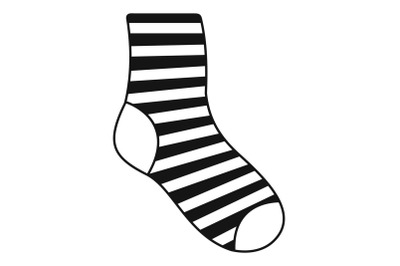 Woman sock icon, simple style