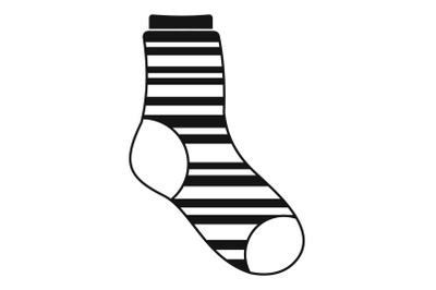 Warm sock icon, simple style