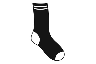 Sock icon, simple style