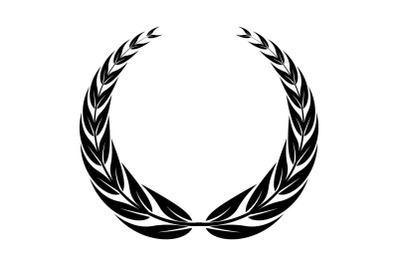 Crown wreath icon, simple style