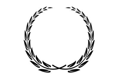 Glory wreath icon, simple style