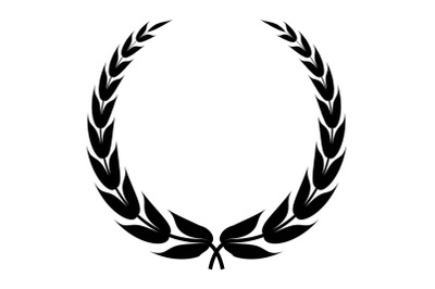 Heraldic wreath icon, simple style