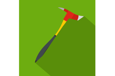 Pickaxe icon, flat style