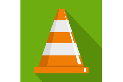Cone icon, flat style