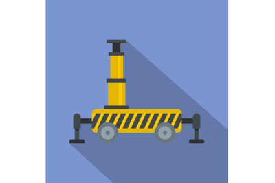 Platform equipment icon, flat style