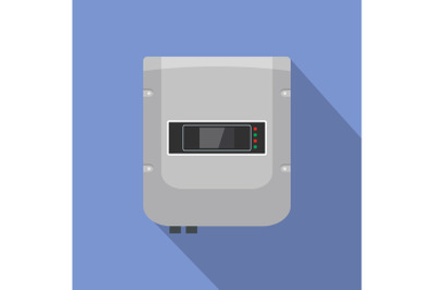 Panel equipment icon, flat style