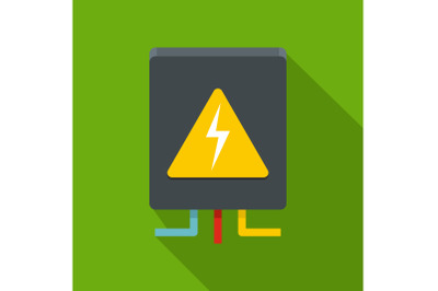 Voltage equipment icon, flat style