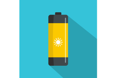 Battery icon, flat style