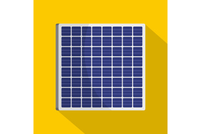 Eco energy icon, flat style