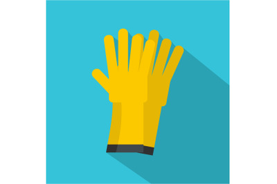 Glove icon, flat style