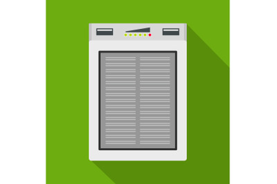 Energy equipment icon, flat style