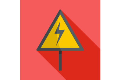 Voltage icon, flat style