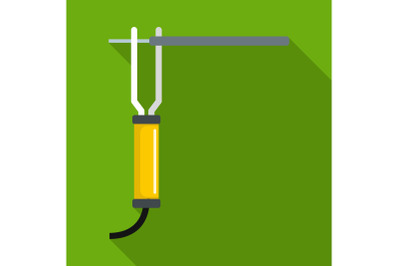 Wrench equipment icon, flat style