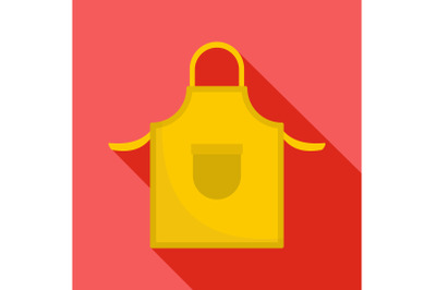 Apron icon, flat style