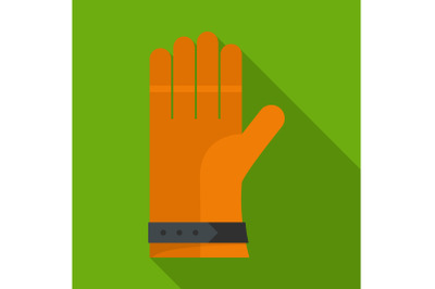 One glove icon, flat style