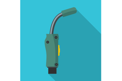 Steel equipment icon, flat style