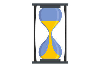 Hourglass icon, flat style