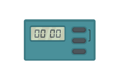 Cooking timer icon, flat style