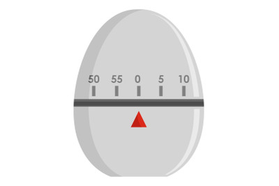 Egg timer icon, flat style