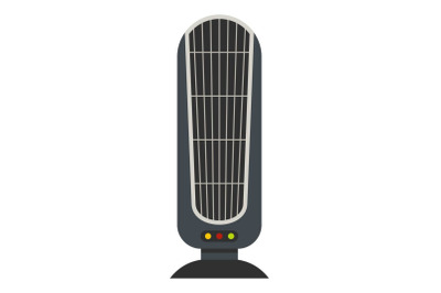 Floor heater icon, flat style