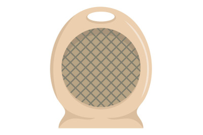 Portable fan icon, flat style