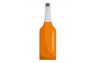 Kitchen bottle icon, flat style