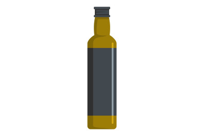 Olive oil icon, flat style