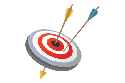 Target icon, cartoon style