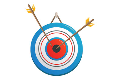 Dart icon, cartoon style