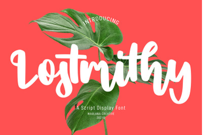 Lostmithy Script Display Font