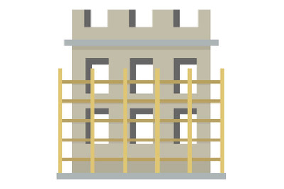 Construction material icon, flat style