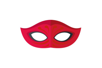 Dark mask icon, flat style