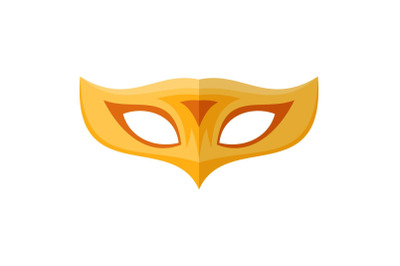 Palm mask icon, flat style