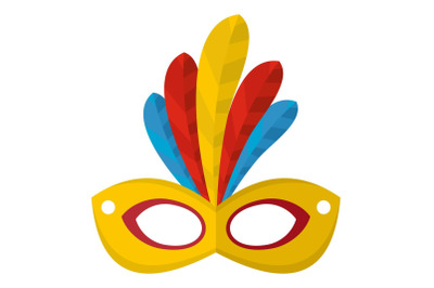 Brazilian carnival icon, flat style
