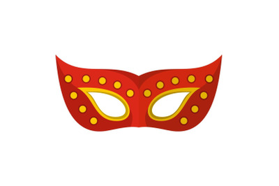 Face mask icon, flat style