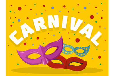 Carnival logo, flat style