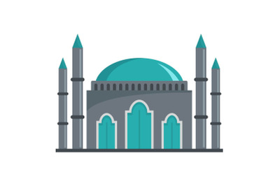 Muslim icon, flat style