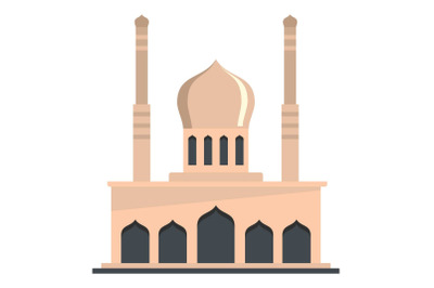 Mosque icon, flat style