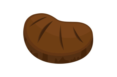 Steak icon, flat style
