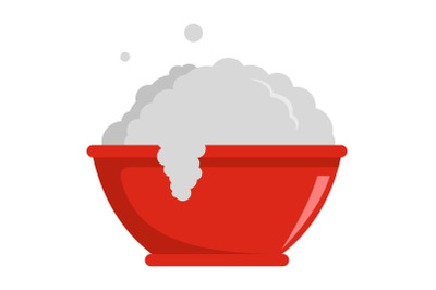 Washing basin icon, flat style