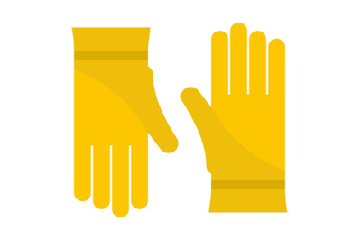 Glove icon, flat style